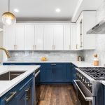 Blue and White Kitchen Cabinets - 1 - CabinetDIY
