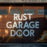 rust garage door